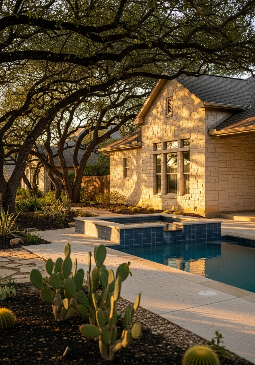 San Marcos home exterior with local landscaping and neighborhood setting.